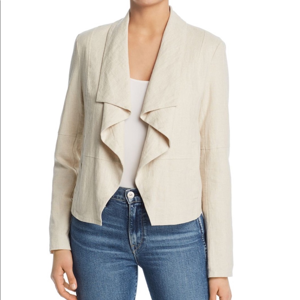Wheat colored linen jacket size small